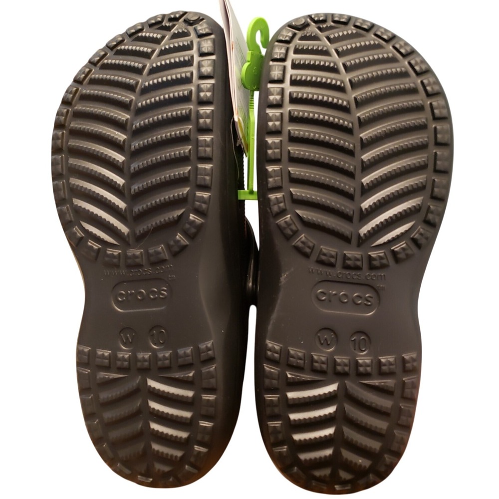 CROCS Baya Clogs Shoes Womens 10 Mens 8 Black Slip-On NEW - Picture 4 of 4